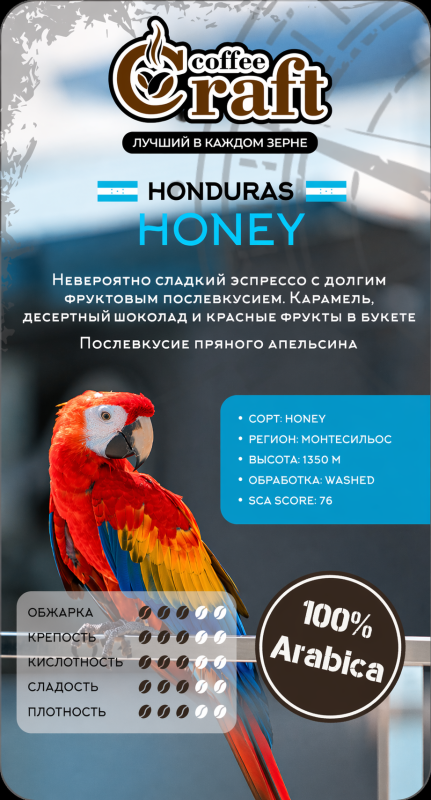 Кава в зернах Honduras (Гондурас) Honey - фото товару 2