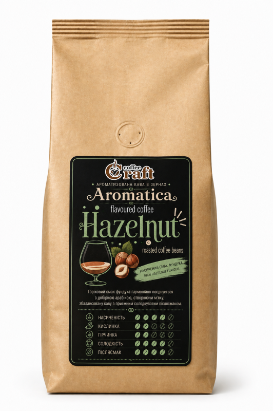 Ароматизована кава в зернах Aromatica Hazelnut - фото товару
