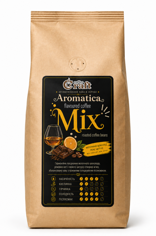 Ароматизована кава в зернах Aromatica Mix - фото товару