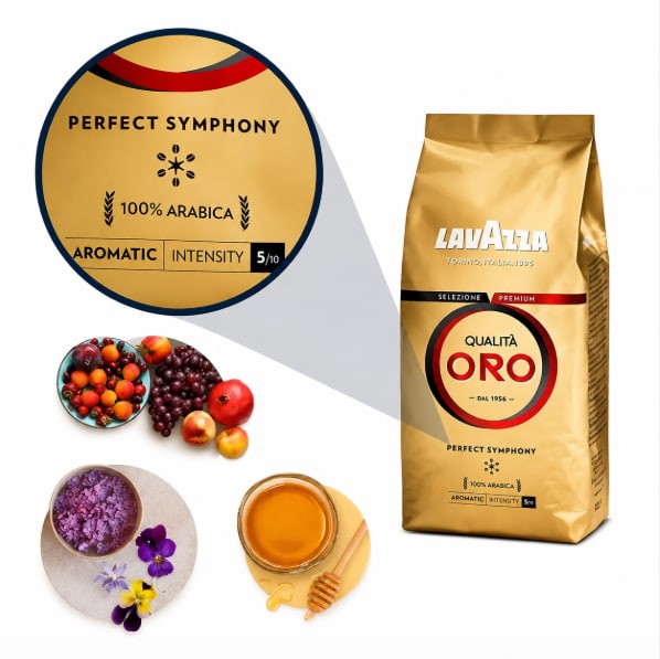 Кофе в зернах Lavazza (Лавацца) Qualita Oro, 1 кг - фото товара 3